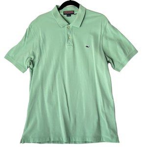 Vineyard Vines by Shep and Ian Mint Green Cotton Polo Shirt Men's Size Large